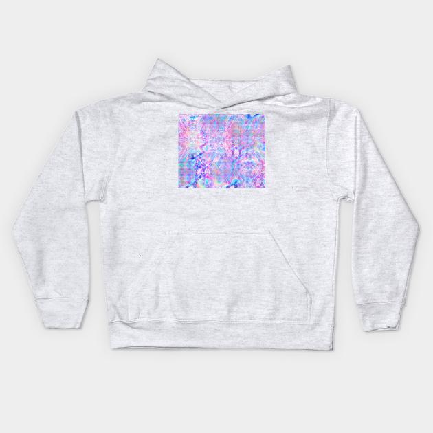 Purple Rainbow Holographic Kids Hoodie by saradaboru